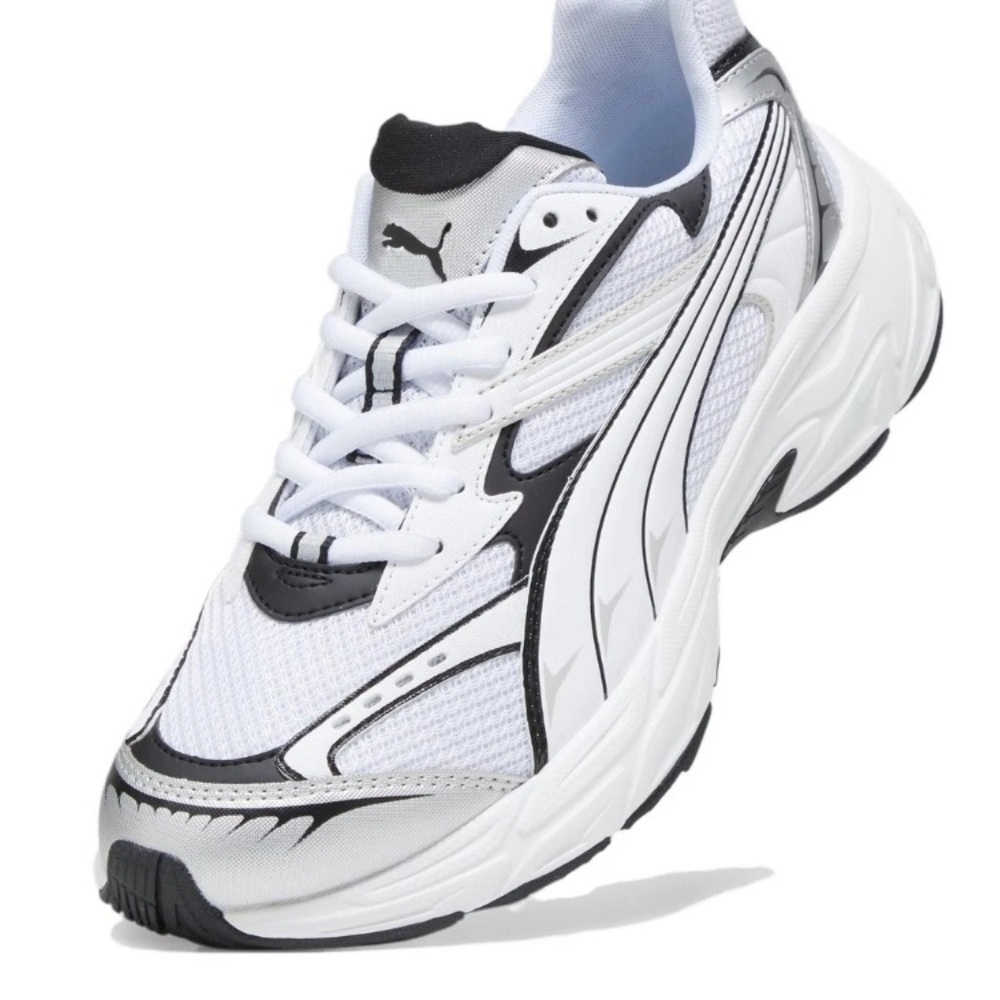 PUMA Morphic Base Low Silver Black - 392982-02 Mens  6/ women’s 7.5